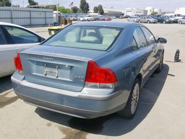 YV1RS53DX12064771 - 2001 VOLVO S60 T5 GREEN photo 4