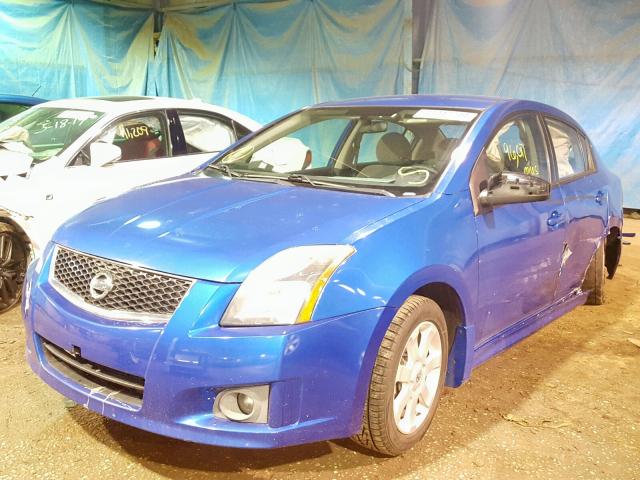 3N1AB6AP1CL696522 - 2012 NISSAN SENTRA 2.0 BLUE photo 2