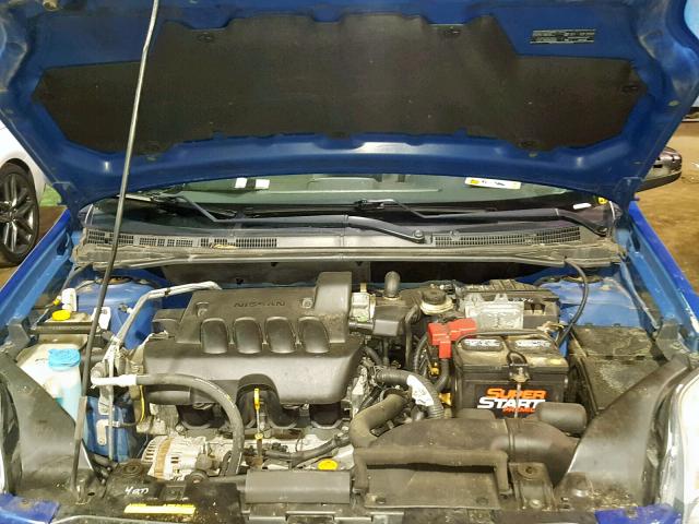 3N1AB6AP1CL696522 - 2012 NISSAN SENTRA 2.0 BLUE photo 7