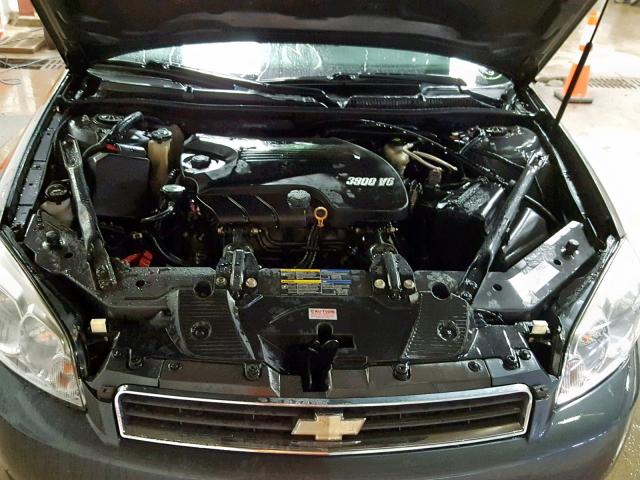 2G1WC5EMXA1260978 - 2010 CHEVROLET IMPALA LTZ GRAY photo 7