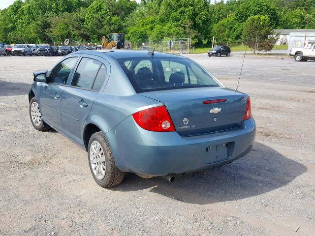 1G1AT58H297114369 - 2009 CHEVROLET COBALT LT GREEN photo 3