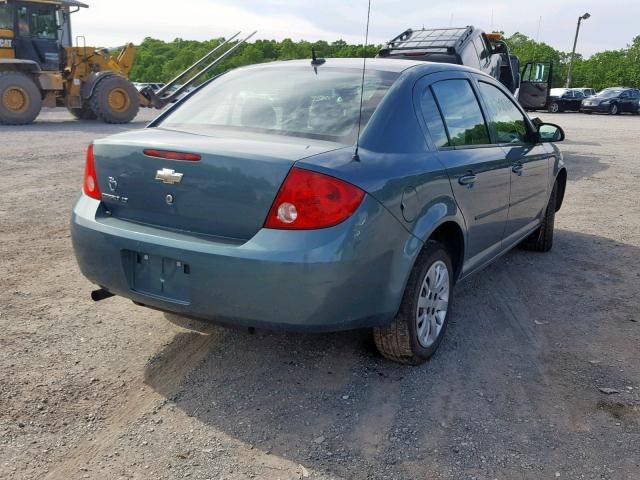 1G1AT58H297114369 - 2009 CHEVROLET COBALT LT GREEN photo 4