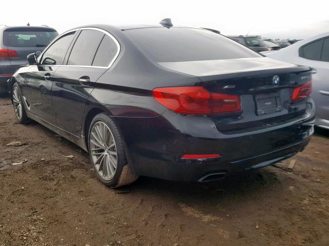 WBAJE7C36HG889603 - 2017 BMW 540 XI BLACK photo 3