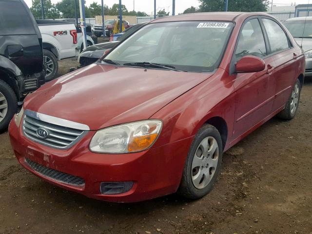 KNAFE121385529607 - 2008 KIA SPECTRA EX RED photo 2