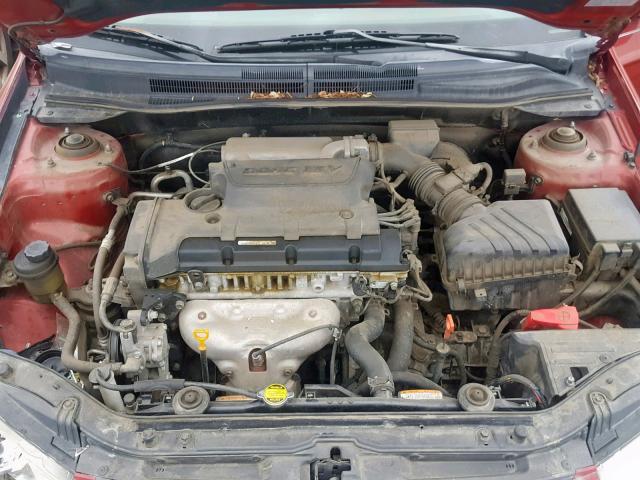 KNAFE121385529607 - 2008 KIA SPECTRA EX RED photo 7