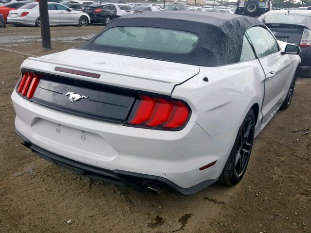 1FATP8UH5J5167715 - 2018 FORD MUSTANG WHITE photo 4