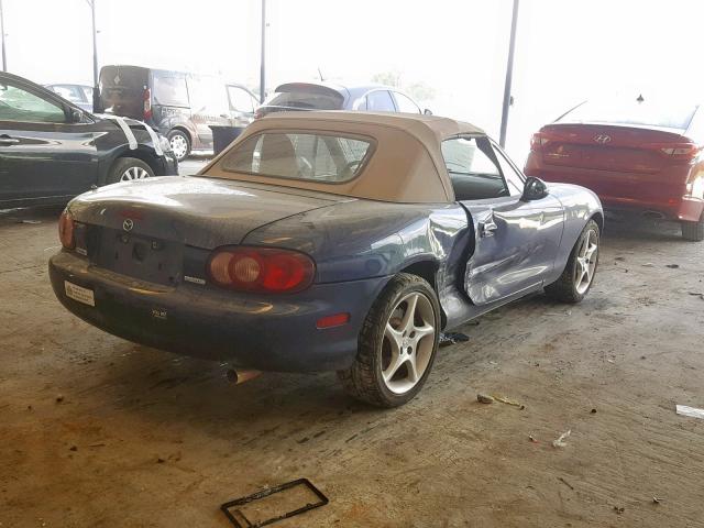 JM1NB353530300996 - 2003 MAZDA MX-5 MIATA BLUE photo 4