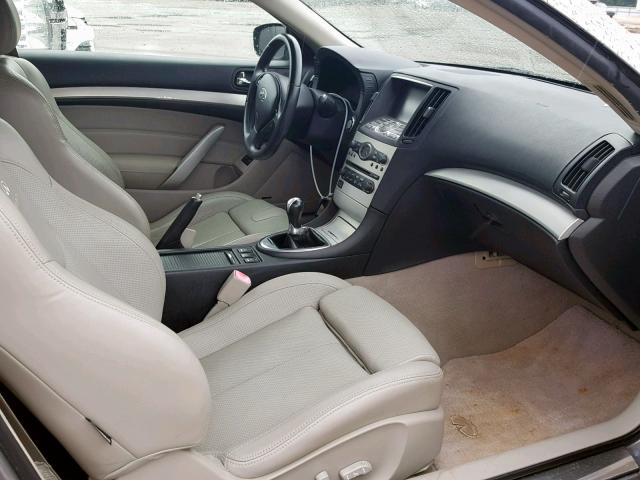 JNKCV64E68M111985 - 2008 INFINITI G37 BASE SILVER photo 5