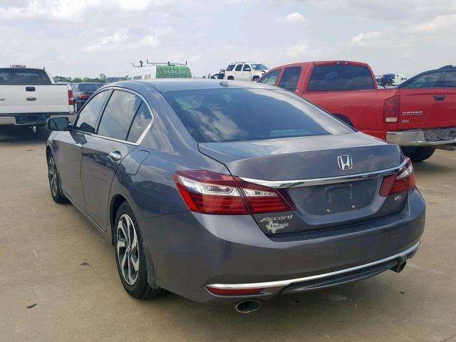 1HGCR3F83GA000226 - 2016 HONDA ACCORD EXL GRAY photo 3