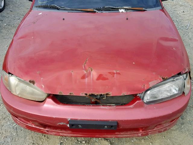 JA3AY11A22U038382 - 2002 MITSUBISHI MIRAGE DE RED photo 7