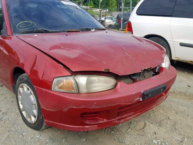 JA3AY11A22U038382 - 2002 MITSUBISHI MIRAGE DE RED photo 9