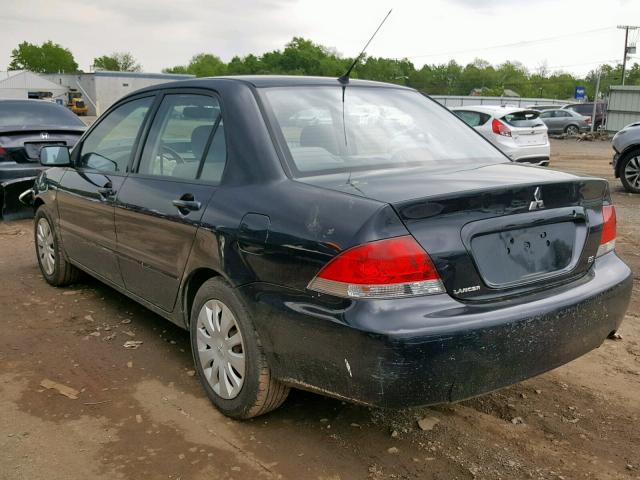 JA3AJ26E26U064699 - 2006 MITSUBISHI LANCER ES BLACK photo 3