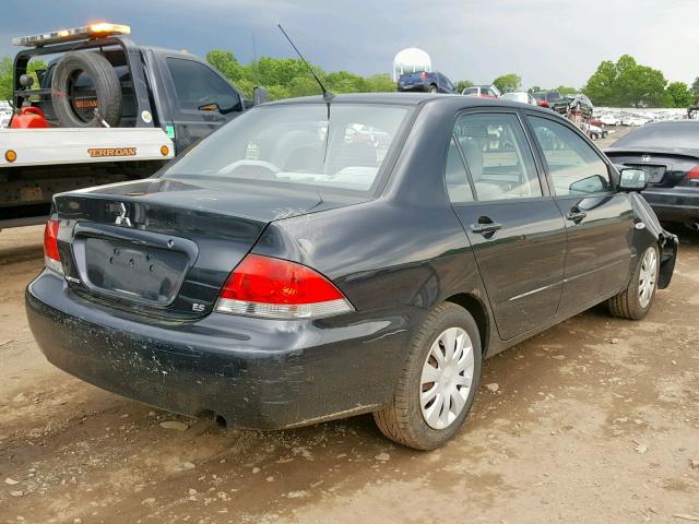 JA3AJ26E26U064699 - 2006 MITSUBISHI LANCER ES BLACK photo 4