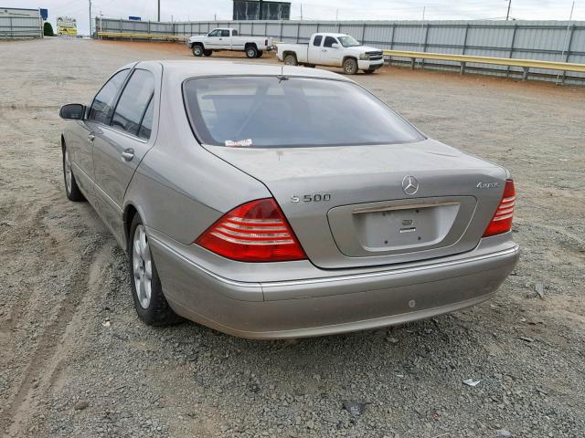 WDBNG84J56A481657 - 2006 MERCEDES-BENZ S 500 4MAT SILVER photo 3