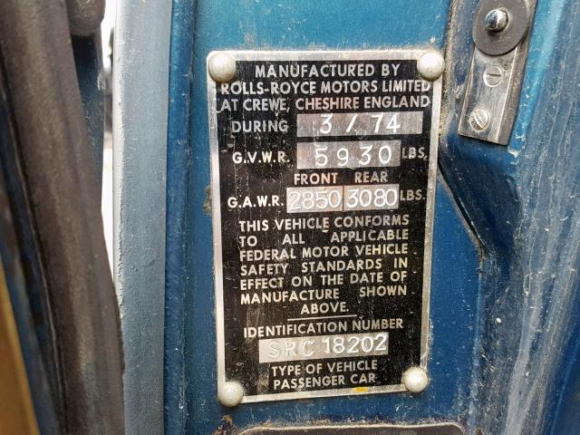 000000000SRC18202 - 1974 ROLLS-ROYCE SIL SHADOW WHITE photo 10