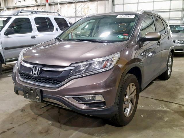 2HKRM4H74FH646769 - 2015 HONDA CR-V EXL BROWN photo 2