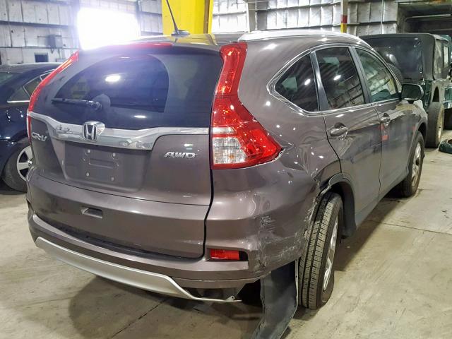 2HKRM4H74FH646769 - 2015 HONDA CR-V EXL BROWN photo 4