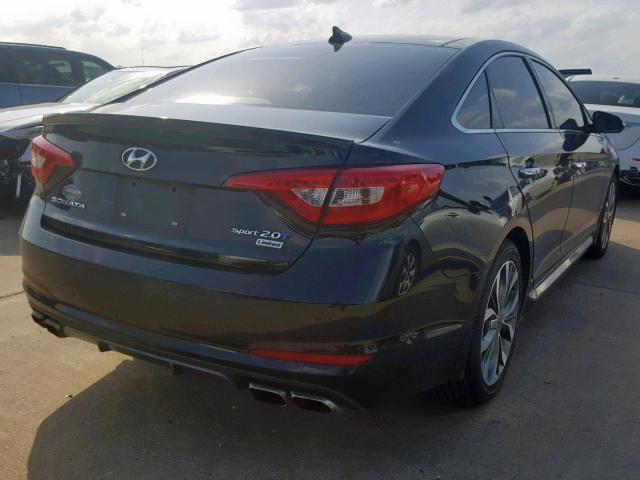 5NPE34AB6FH113936 - 2015 HYUNDAI SONATA SPO BLACK photo 4