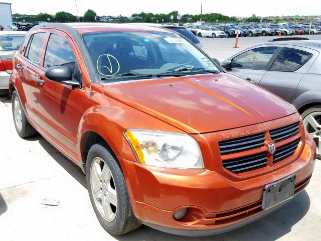 1B3HB48B67D224727 - 2007 DODGE CALIBER SX ORANGE photo 1