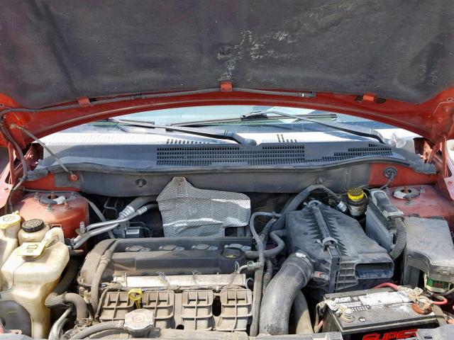 1B3HB48B67D224727 - 2007 DODGE CALIBER SX ORANGE photo 7