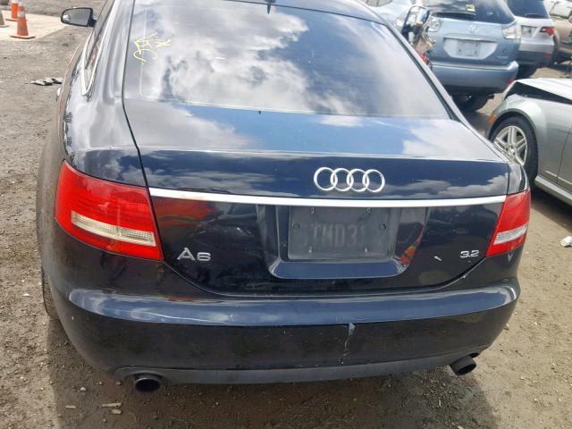 WAUAH74F26N121867 - 2006 AUDI A6 3.2 BLACK photo 9