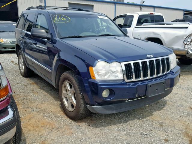 1J4HR58N25C578848 - 2005 JEEP GRAND CHER BLUE photo 1