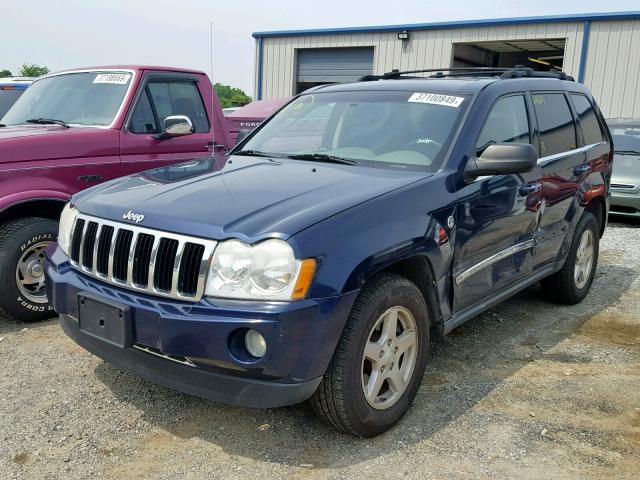 1J4HR58N25C578848 - 2005 JEEP GRAND CHER BLUE photo 2