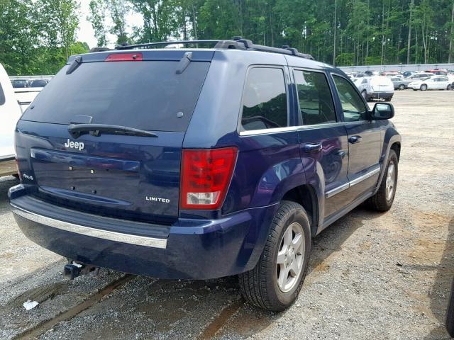 1J4HR58N25C578848 - 2005 JEEP GRAND CHER BLUE photo 4