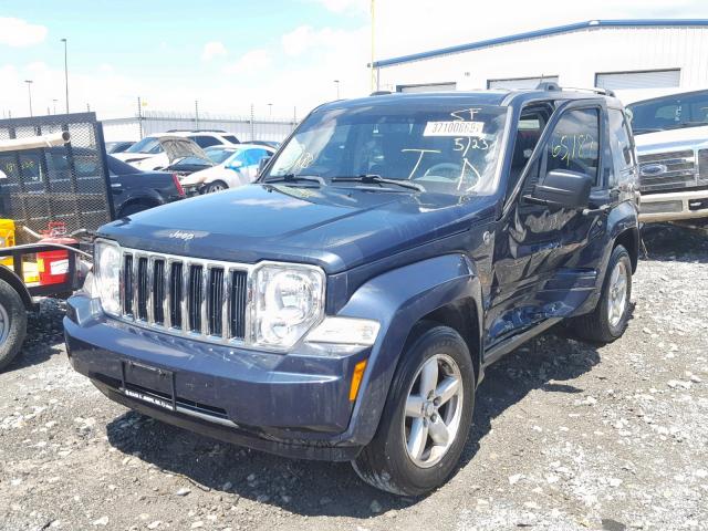 1J8GN58K08W214426 - 2008 JEEP LIBERTY LI BLUE photo 2