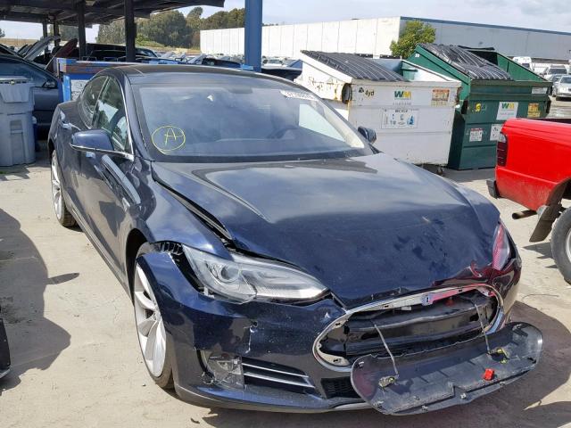 5YJSA1H1XEFP50300 - 2014 TESLA MODEL S Կապույտ լուսանկար 1