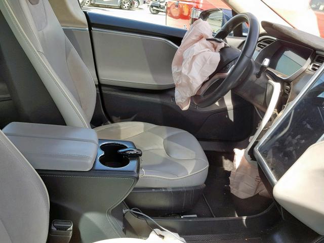 5YJSA1H1XEFP50300 - 2014 TESLA MODEL S Կապույտ լուսանկար 5