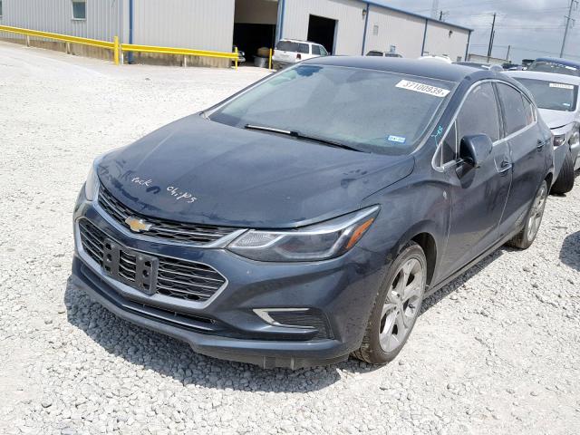 3G1BF6SM9HS605237 - 2017 CHEVROLET CRUZE PREM CHARCOAL photo 2