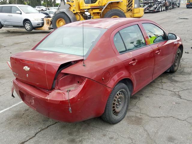 1G1AL58F287220866 - 2008 CHEVROLET COBALT LT RED photo 4