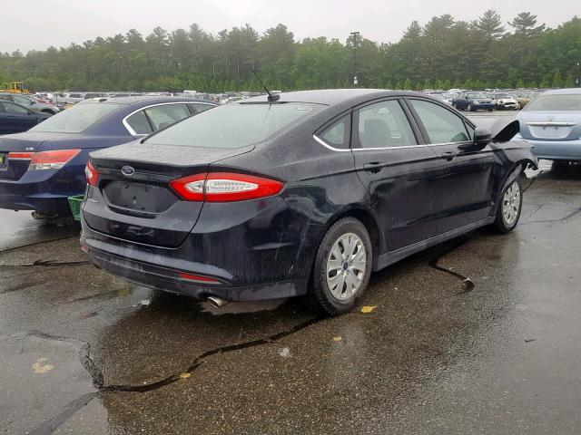 3FA6P0G7XER250822 - 2014 FORD FUSION S BLACK photo 4