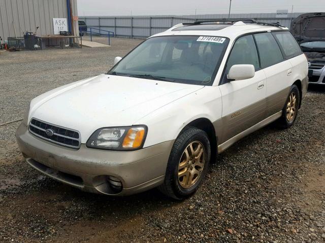 4S3BH6863Y7657018 - 2000 SUBARU LEGACY OUT WHITE photo 2