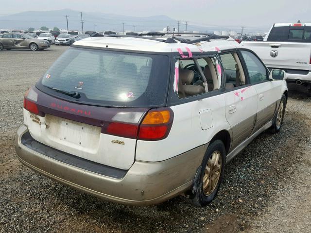 4S3BH6863Y7657018 - 2000 SUBARU LEGACY OUT WHITE photo 4