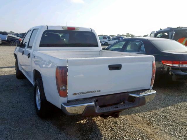 1GCCS136848124117 - 2004 CHEVROLET COLORADO WHITE photo 3