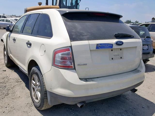 2FMDK36C97BA91885 - 2007 FORD EDGE SE WHITE photo 3