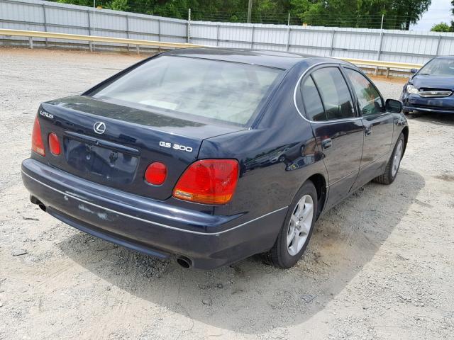 JT8BD69S010123673 - 2001 LEXUS GS 300 BLUE photo 4