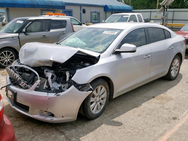 1G4GB5EG3AF210100 - 2010 BUICK LACROSSE C SILVER photo 2