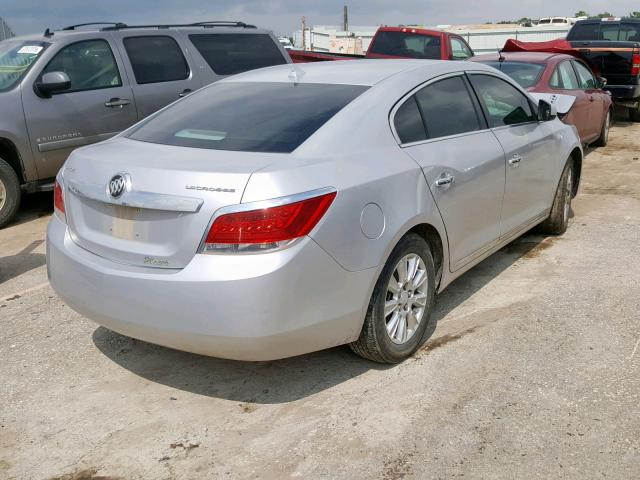 1G4GB5EG3AF210100 - 2010 BUICK LACROSSE C SILVER photo 4