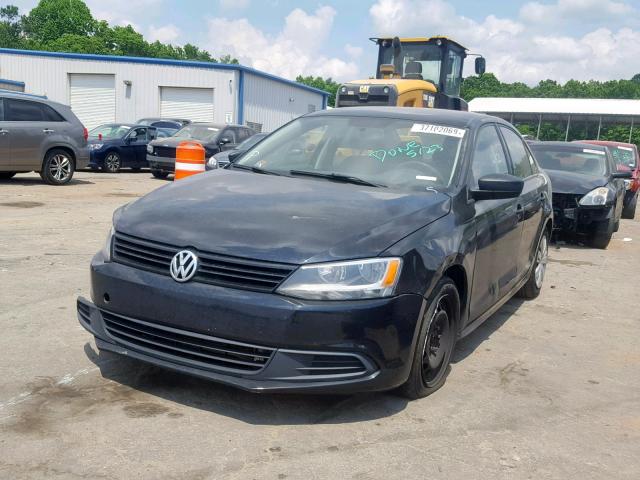 3VW2K7AJ0CM346261 - 2012 VOLKSWAGEN JETTA BASE BLACK photo 2