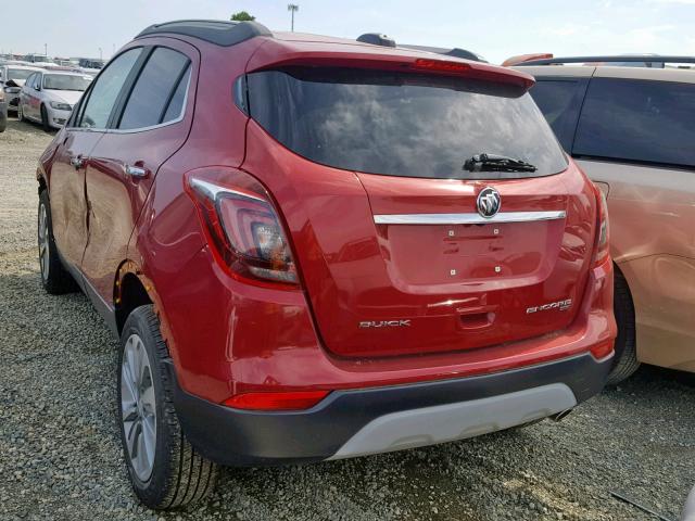 KL4CJESB9JB569581 - 2018 BUICK ENCORE PRE RED photo 3