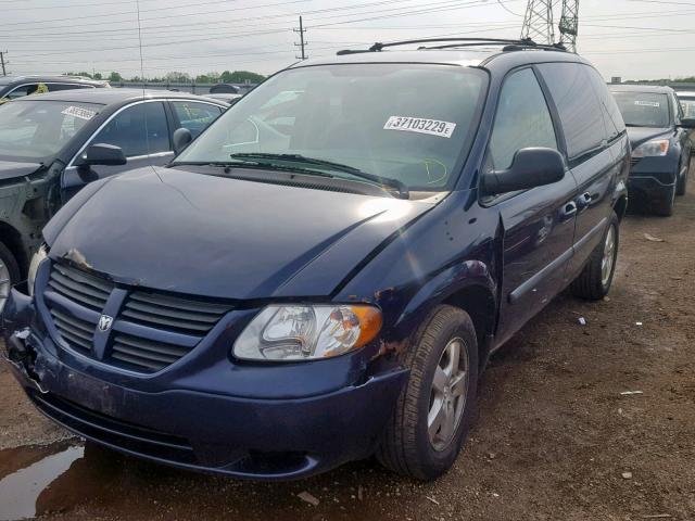 1D4GP45RX5B238266 - 2005 DODGE CARAVAN SX BLUE photo 2