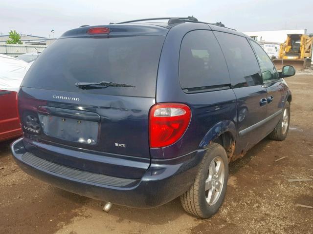 1D4GP45RX5B238266 - 2005 DODGE CARAVAN SX BLUE photo 4