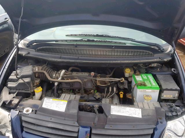 1D4GP45RX5B238266 - 2005 DODGE CARAVAN SX BLUE photo 7