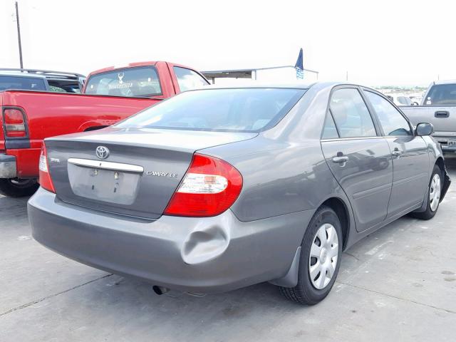 4T1BE32K84U910886 - 2004 TOYOTA CAMRY LE GRAY photo 4