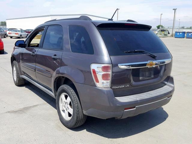 2CNDL13F976010456 - 2007 CHEVROLET EQUINOX LS CHARCOAL photo 3