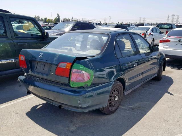 2HGEJ6617XH516269 - 1999 HONDA CIVIC BASE GREEN photo 4