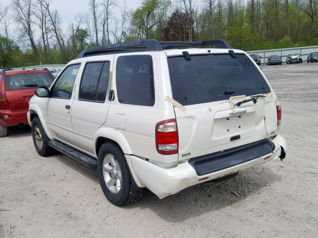 JN8DR09YX4W921410 - 2004 NISSAN PATHFINDER WHITE photo 3